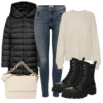 Outfit sa Pink/Bež/Plava warehouse "Jesenski outfiti"
