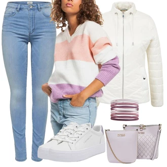 Outfit sa Bijela Under Armour "Jesenski outfiti"