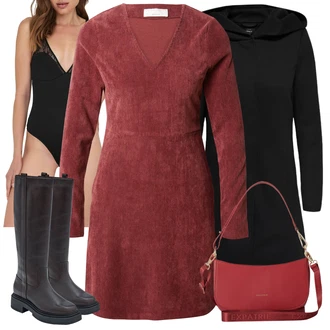 Cowgirl Outfit sa Tamnosmeđa/Tamnocrvena/Smeđa/Crvena Klasična čizmica/Duga Čizma/Široke čizme/Čizma od Janjeće Kože/Čizma do Koljena/Čizma za Jahanje Edited "Jesenski outfiti"Look: Western, Cowgirl, Vanjski, Unisex