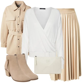 Outfit sa Bež/Smeđa/Kaki Prijelazni Kaput/Ljetni Kaput/Lagani Kaput/Duffle Kaput/loden kaput/Baloner/Kaput od Vunenog Flisa/Vintage Kaput/Zimski Kaput Vuneni kaput Only "Jesenski outfiti"