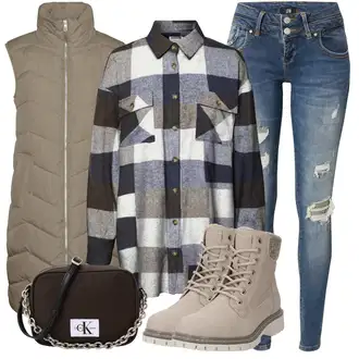 Outfit sa Crna Torba Za Preko Ramena Calvin Klein Jeans "Jesenski outfiti"