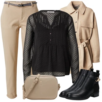 Outfit sa Bež/Smeđa/Kaki Prijelazni Kaput/Ljetni Kaput/Lagani Kaput/Duffle Kaput/loden kaput/Baloner/Kaput od Vunenog Flisa/Vintage Kaput/Zimski Kaput Vuneni kaput Only "Jesenski outfiti"