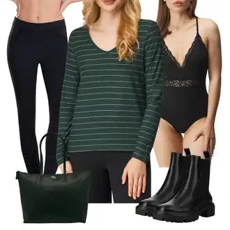 Outfit sa Crna/Pink/Siva/Ljubičasta Shopper torba/Poslovna Torba/Ured Za Torbu/Velika torba/Torba za nošenje/Veliki džep Lacoste "Jesenski outfiti"
