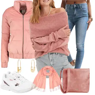 Sportski Outfit sa Plava/Svjetloplava Kožne jakne/Traperice s Prorezom/Traperice s Rupom/Čizma do Gležnja/High Waist Traperice dstreet "Jesenski outfiti"Look: Sportski, Trendi, Ležerno