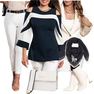 3/4 Rukavi Outfit sa Bež 3/4 Bluza "Jesenski Outfiti"