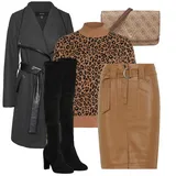 Elegantne čizme iznad koljena Outfiti image