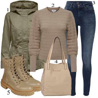 outfit mit Modra/Temno Modra Usnjena Jakna/Kavbojke Visokega Pasu/Kavbojke z Razporkom/Push up Kavbojke/Kavbojke na Poteg/Usnjene Čevlje/Termodžinsi/Moška Usnjena Jakna/Zimska jakna Only "Popoln za jesen"