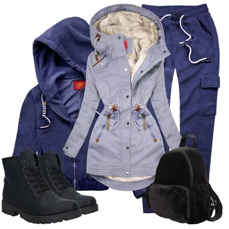 Pohřeb Outfit s Černá/Tmavě modrá Šněrovací Kotníková Bota/Kotníková Bota s Podšívkou/Klasická kozačka/Zimní kotníková bota/Bojová Bota/Gumová Kotníková Bota/Plochá Kotníková Bota/Kožená bunda Rieker "Podzimní outfit na volný čas"Look: Bar, Svátek cukru, Pohřeb, Koncert, Elektro, Škola, Coachella