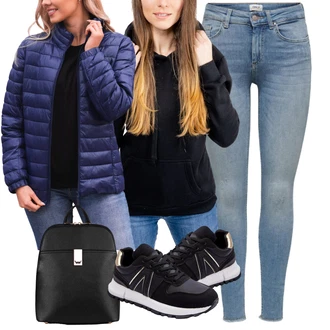 Zpátky do školy Outfit s Černá/Bílá/Červená/Zlatý Mini batoh/Mini batoh/Taška na Macbook/Obchodní Taška/Pánská taška Vuch "Outfit na podzim"Look: Den na pláži, Pohřeb, Galavečer, Popový koncert, Škola, Valentýn, Zpátky do školy