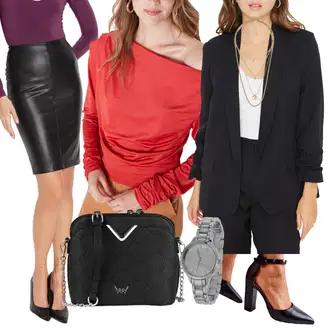 Elegantní Outfit s Fialová/Černá Boyfriend Sako/Krátké Sako/Blejzrové Bund/Kožená bunda pro muže/Kožená Pánská Bund/Dlouhý Sako/Blůzové Sako/Neformální Sako/Oversize Sako Trendyol "Podzimní outfit na volný čas"Look: Ležérní, Elegantní