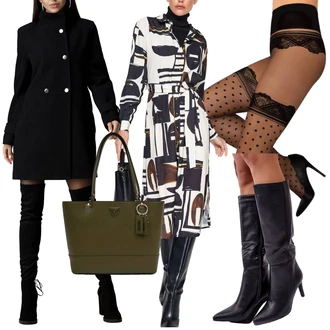 Ležérní, Šik Outfit s Bílá/Hnědá/Krémová/Černá/Žlutá/Béžová Tunikové šaty/Košilové šaty/Šaty S Potiskem/Zimní šaty s dlouhým rukávem/Šaty s dlouhým rukávem/Šaty na Podzim Trendyol "Podzimní outfit na volný čas"Look: Ležérní, Lehký, Elegantní, Šik, Trendový, Chytrý příležitostný, Příliš oblečený