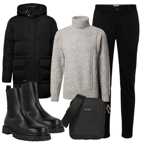 Oversize Grau/HellGrau RollkragenPullover/WollPullover/Kaschmir Pullover/WinterPullover/CarmenPullover trapp kombinierenLook: Rap, Oversize, Zuhause, Unisex, Lagenlook