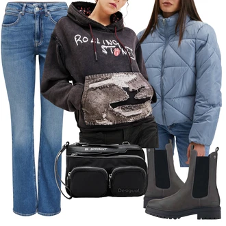 Diamantový vzor Outfit s Černá/Červená/Oranžová/Tmavě šedá Taška do pasu/Cestovní Taška/Taška pro diabetiky/Nafouknutá taška/Women's Cosmetic Bags/Pánská taška/Malá Taška/Pásková taška/Shopper/Taška Desigual "Outfit na podzim"