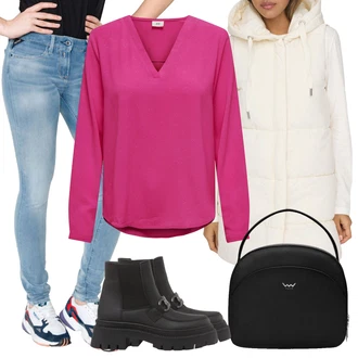 Outfit s Pastelové barvy Replay "Outfit na podzim"