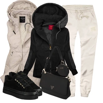 Outfit s Černá GANT "Outfit na podzim"
