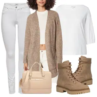 Outfit sa Bež forever new "Outfit za slobodno vrijeme"