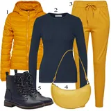 Yellow Outfits Pull&Bear za dame image