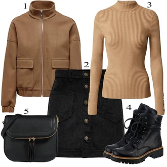 outfit mit Črna Rieker "Ženske čevlji"