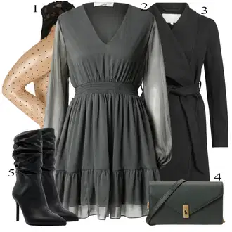 outfit mit Črna bershka "Ženske čevlji"