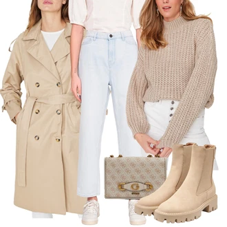 Outfity na podzim s Mom Jean/Baggy Džíny/Dad Džíny/Girlfriend Džíny/Džíny Culottes/Džíny Volného Střihu/Formální Košile/Džín s Širokou Nohavicí Noisy may "Perfekt na podzim"