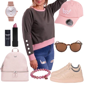 Outfity s kloboukem s ?erná Mikina Vuch "Perfekt na podzim"