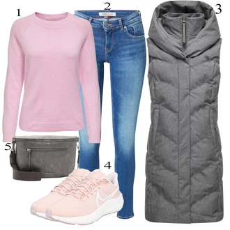 Športne Outfiti mit Roza/Zlati Tekaški copat/Gimnastični čevelj/Fitnes copat/Fitnes copat/Teniški copat Nike "Popoln za jesen"