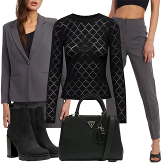 Rave Outfit s Černá Kozačka Kožená bunda/Bota na platformě/Kotníková Bota s Podšívkou/Kotníková Bota Na Podpatku/Chelsea Boty/Letní kotníková Kozačka/Zimní kotníková bota/Kožená kotníková bota/Bota na Platformě Only "Perfekt na podzim"Look: Bar, Rave