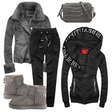 Šedé UGG Mini Kozačky Outfity image