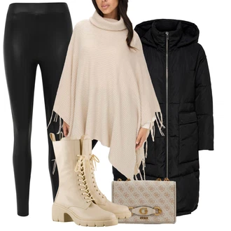 Outfit s Béžová/Šedá Högl "Podzimní Look"