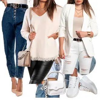 Outfit sa Bež Odijelo Dugi Sako "Savršena uredska odjeća"