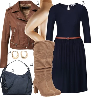 outfit mit Oranžna/Temno Rjava/Rjava Plašč/Jakna Oakwood "Popoln za jesen"