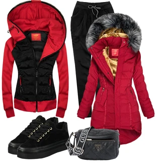 Outfit s Černá GANT "Sportovní podzimní outfit"