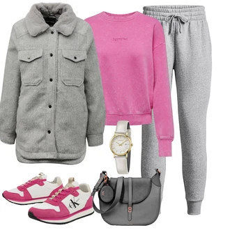 S nápisem Outfit s Černá Only "Cool podzimní outfit"