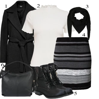 Squash outfit mit Črna About You "Zimska oblačila"Look: Jahanje, Delovni, Squash, Hoja