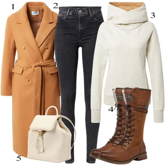 outfit mit Plašč About You "Obleka za jesen"