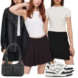 Mini plisované sukně outfity image