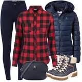 Flanelové košile se zapínáním na knoflíky outfity image