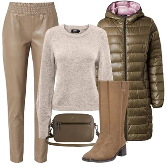 Outfit s Hnědá Bullboxer "Trendový podzimní outfit"