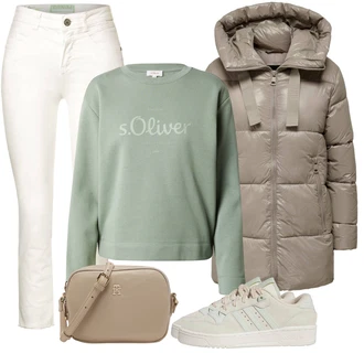 Retro Outfit s ?edá/Sv?tle ?edá/Bé?ová/Khaki/Sv?tle zelená Teniska Ko?ené Tenisky/Nízká Teniska/Skate Bota/Úzká Teniska/Letní Tenisky/Vintage Teniska Adidas Originals "Trendový podzimní outfit"Look: Hip Hop, Retro, Skater, Sportovní, Vintage