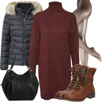 Outfit s Béžová/Růžová Síťovaná punčocha/Síťovaný punčocháč Falke "Denní Outfit"