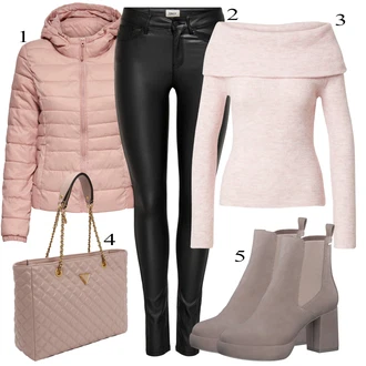 Leather pants outfits "Obleka za jesen"