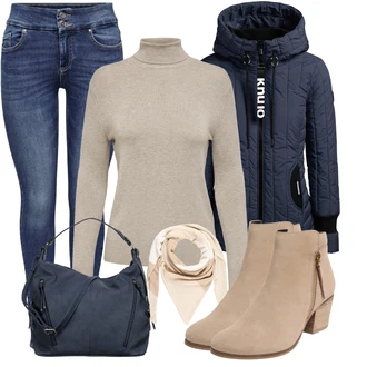 Festival Outfit s Hnědá/Béžová/Bílá/Khaki Klobouk Bandana/Šátek na hlavu/Šál About You "Cool každodenní outfit"Look: Den na pláži, Koncert, Festival, Škola, Nový Rok