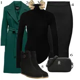 Skirt outfits Modra za dame image