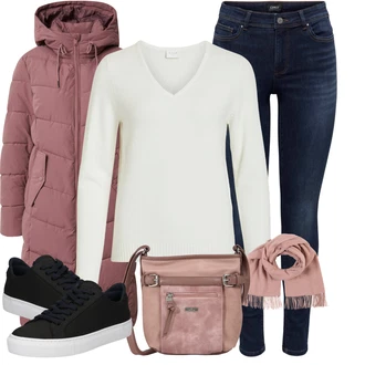 Ležérní Outfit s Černá/Tmavě modrá/Modrá Nízká Teniska/Úzká Teniska/Tenisky s Bočním Zipem/Plátěná Teniska/Kožené Tenisky Garment Project "Módní zimní outfit"Look: Bad Taste, Ležérní, Cool, Lak, Moderní, Skater, Sportovní, Unisex