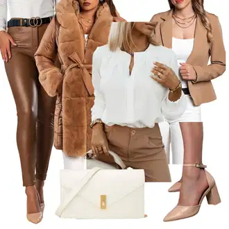 Kombinacije za mladenku za matični ured Zima sa Pink/Bež/Plava Zimska Jakna "Elegantan zimski outfit"