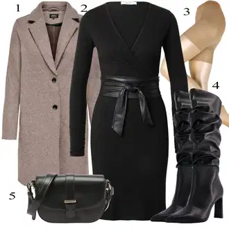outfit mit Črna bershka "Obleka za jesen"