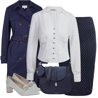 Outfity na Nový rok Elegantní s Šedá Caprice "Elegantní zimní outfit"Look: Elegantní, Šik, 20 léta, Fancy, Atraktivní, Vintage, Klasické, 50. Let, Glamourové