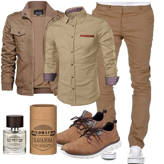 Stil Motorrad Outfit mit Khaki Lederjacke/Bikerjacke/Frühlingsjacke/Sommerjacke/Wachsjacke/Cargojacke/Fliegerjacke/Jacke mit Seitlichem Reißverschluss/Militärjacke/Herbstjacke/KunstLederjacke/Bomberjacke KEFITEVD "Freizeit Outfit"Look: Casual, Streetwear, Outdoor, Stil, Militär, Indoor, Coole, Workwear, Schön, Moderne, Angeln, Jagd, Arbeits, Freizeit, Motorrad, Reiten, Airsoft