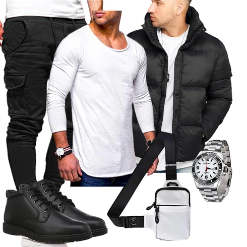 Grau/Schwarz Schultertasche/Tasche Büro/Schultertasche/Umhängetasche Colexy kombinieren