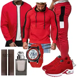 Party Outfits mit Schwarz/Rot Unkategorisiert Gucci "Freizeit Outfit"
